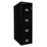 1 Hr Fireproof Key Lock 4 Drawer Letter File Safe