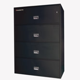 1 Hr Fireproof Key Lock 4 Drawer Letter File Safe