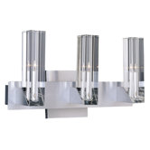 Alpha-V Vanity Light in Brushed Aluminum