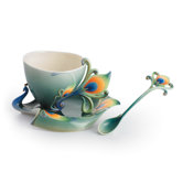 Peacock Splendor Porcelain Teaspoon