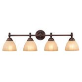 Jasmine Four Light Bath Vanity in English Bronze