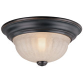 Richland  Flush Mount Light in Satin Nickel