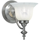 Richland One Arm Wall Sconce in Satin Nickel