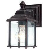 Charleston 9" H Outdoor Wall Lantern in Antique Bronze