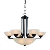 Fireside 9 Light Bowl Chandelier
