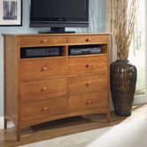 Cherry Garden 8 Drawer Media Dresser