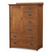 Mission 6 Drawer Door Chest