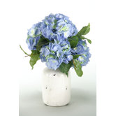 Hydrangea Bouquet in Distressed Water Jug