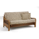 Rattan Floral Orchid Futon Frame