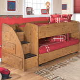Elsa Twin Loft Bed with  Optional Trundle Bed and Storage