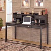 Carlyle Large Computer Desk with Hutch