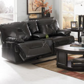 Bunkerville Reclining Loveseat with Console
