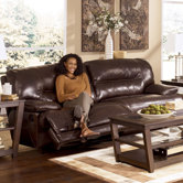 Venice Leather Reclining Sofa