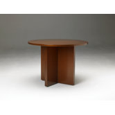 Stella Round Conference Table in Toffee