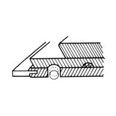 Straightedge E-Z Grip Cap Metal Roller