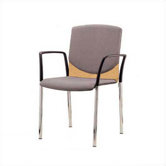 Zag Four Leather Guest Side Chair Back Pad