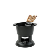 Classic Fondue Set in Matt Black