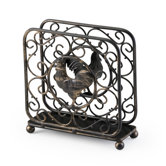Upright Napkin Holder in Antique Bronze