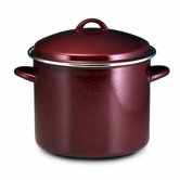 Enamel on Steel 12-qt. Stock Pot with Lid