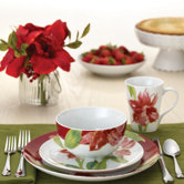 Signature Amaryllis 16 Piece Dinnerware Set