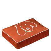 Doodle Dog Persimmon Pet Bed