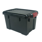 Stor-It-All-Pro Series Medium Storage Tote in Black with Red Buckles - 4 Piece Set