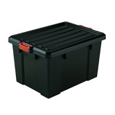 Stor-It-All-Pro Series Extra Large Storage Tote in Black with Red Buckles - 4 Piece Set