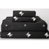 Black Skullstar Sheet Set