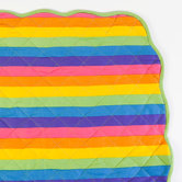 Colorful Rainbow Print Playard Crib Blanket