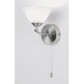 Uplight Wall Light in Satin Chrome