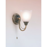 Wall Light in Antique Brass Plate