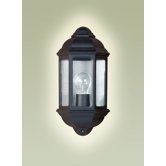 Vanda Outdoor Wall Lantern in Black