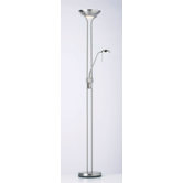 Rome Floor Lamp in Satin Chrome