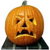 Single Pumpkin Cardboard Stand-Up