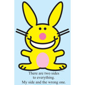 Happy Bunny - Two Sides Cardboard Stand-Up