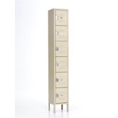 Quick Ship: Box Locker - Six Tiers - 1 Section (Unassembled)