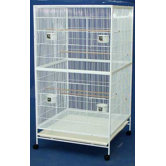 Aviary Bird Cage in White