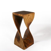 Tall Twist End Table