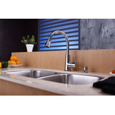 32" Undermount 50/50 Double Bowl Kitchen Sink with 14.9" Faucet and Soap Dispenser