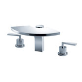 Bathroom Combos Widespread Waterfall Fantasia Faucet with Double Lever Handles