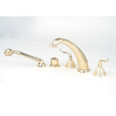 Celina Double Handle Thermotatic Roman Tub Faucet with Hand Shower