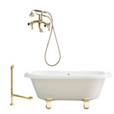Portsmouth 60" Dual Tub with Wall Mount Faucet