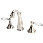 Colonial Widespread Bathroom Faucet with Double Porcelain Lever Handles