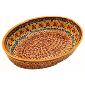 11" Oval Baking Pan - Pattern DU70