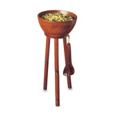 Rubberwood Caesar 3 Piece Salad Serving Set