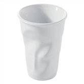 Froisses 8.75 oz. Crumpled Water Tumbler - White