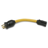 Power Cord Adapter - Male: Standard 5-15P 15 Amp / 125V - Female: Twist Lock L-5-15R 20 Amp / 125V