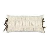 Daphne Polyester Breeze Decorative Pillow with Ribbon Ties