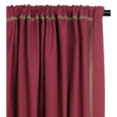 Tahiti Cotton Vivo Sumac Left Curtain Panel