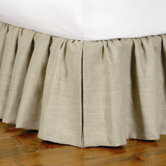 Heirloom Ticking Stripe Bed Skirt Ruffled